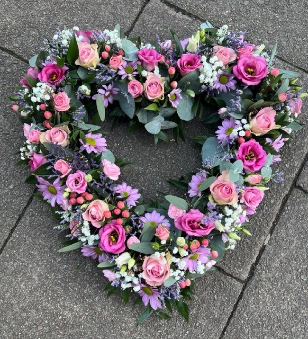 Pink Pastel Open Heart
